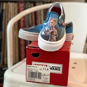 MARVEL GROOT VANS - NEW Kids Size 11